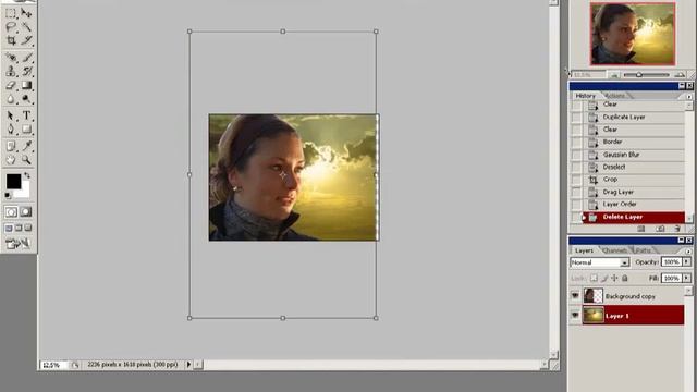 Замена фона в фотошопе смотреть онлайн
