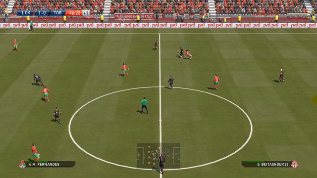 Lokomotiv Moskva vs Toronto FC, Lokomotiv Stadium, PES 2016, PRO EVOLUTION SOCCER 2016, Konami, PC смотреть онлайн