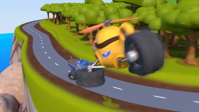 Monster trucks for children - HALLOWEEN : The crystal cave - Monster Town смотреть онлайн