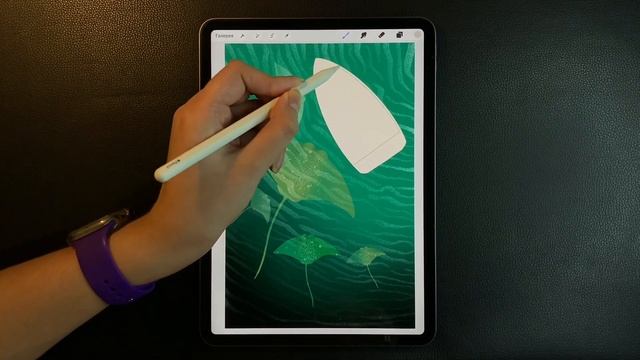 РИСУЮ на iPAD ✦ Иллюстрация в PROCREATE ✦ Как нарисовать лодку смотреть онлайн