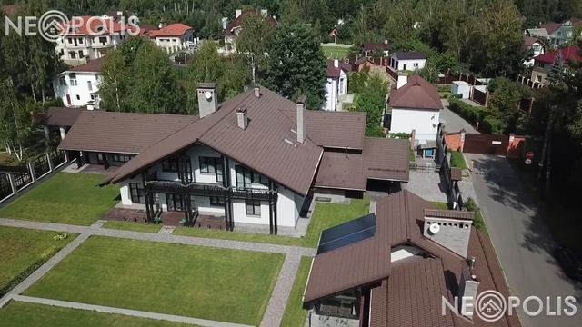 Коттедж в Альпийском стиле (Шале) под ключ с бассейном смотреть онлайн