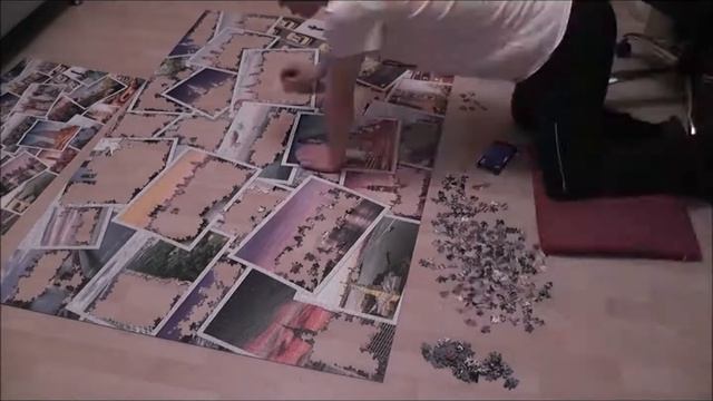 5000 Puzzle-Teile Ravensburger "New York the City Never Sleeps" #3 Time Lapse смотреть онлайн