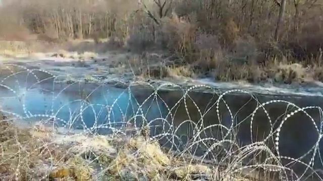 Пограничная река Свислочь. Польско-белорусская граница смотреть онлайн