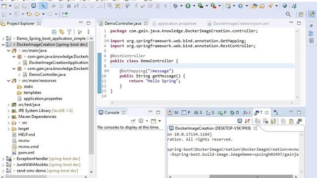 Creating Docker Images With Spring Boot смотреть онлайн