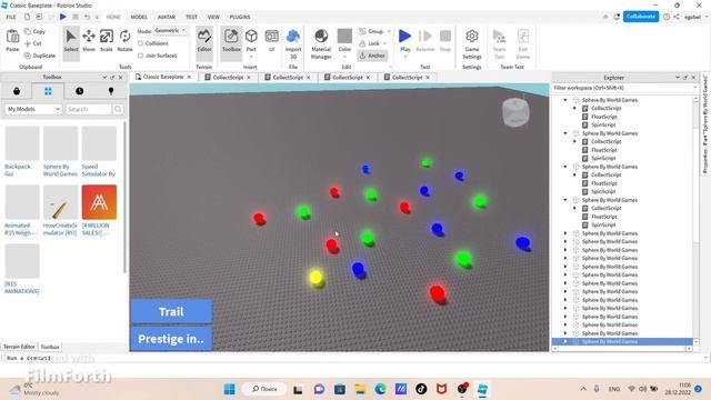 СДЕЛАЛ НОВОГОДНИЙ СИМУЛЯТОР СКОРОСТИ В ROBLOX STUDIO! смотреть онлайн