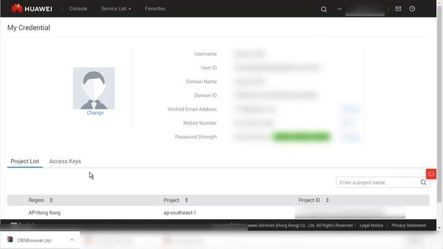 HUAWEI CLOUD Object Storage Service (OBS): Uploading and Downloading Files Through OBS Browser смотреть онлайн