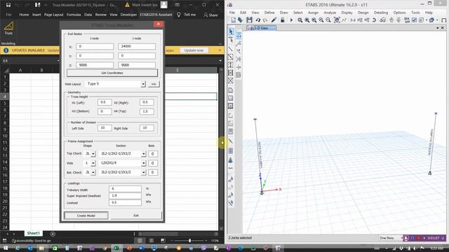 ETABS API - Parametric Truss смотреть онлайн