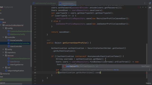 4. Integrate Dashboard with Current Logged In User (4. Security Login Logout) смотреть онлайн