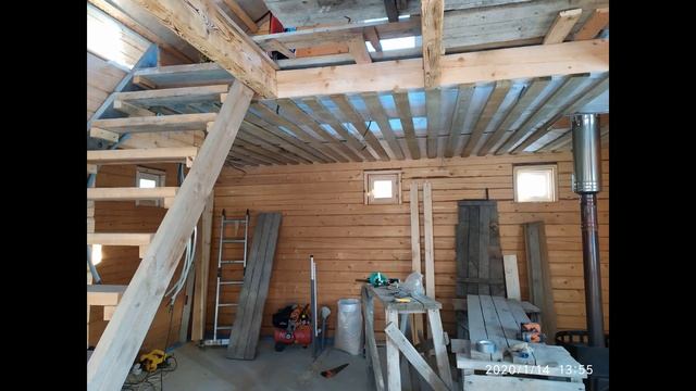 Дом из бруса 6 на 6. Своими руками за 500 000 House from a bar 6 by 6. смотреть онлайн