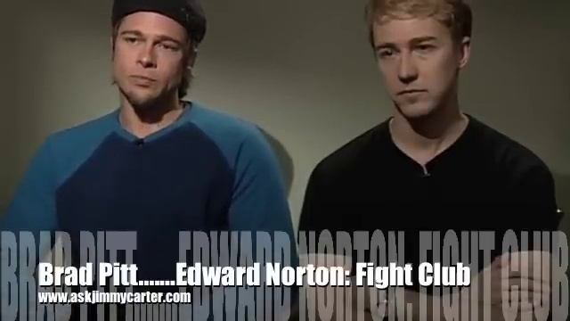 Fight Club: Brad Pitt and Edward Norton TALK about Fight Club...an interview смотреть онлайн