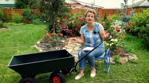 ТЕЛЕЖКА-САМОСВАЛ - мой помощник в саду