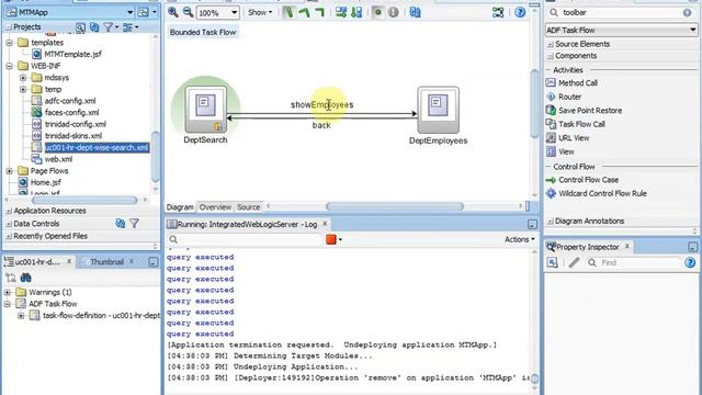 Week3Part4 Oracle ADF-Use of ADF Query Panel with table-Use of JSF page-Bounded task flow-JSFF page смотреть онлайн