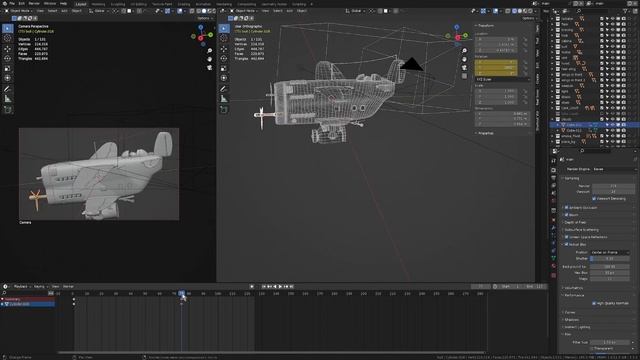 Простая анимация самолета в Blender смотреть онлайн