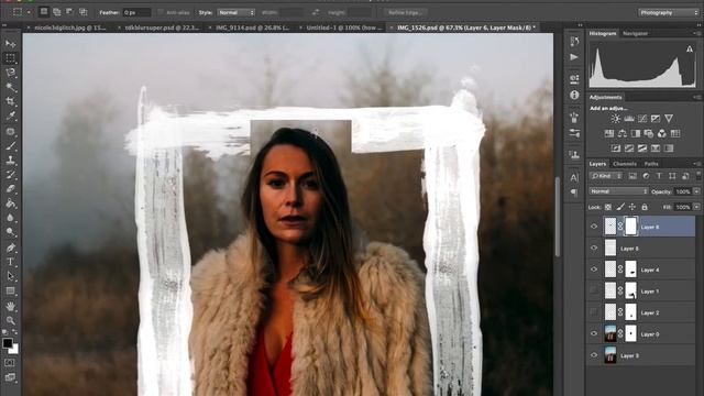 How to add brush strokes to photographs in Photoshop смотреть онлайн