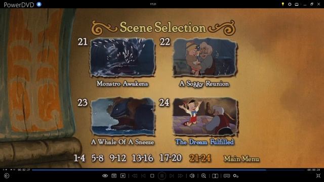 Pinocchio:70th Anniversary Platinum Edition (Disc 1) 2009 DVD Menu Walkthrough смотреть онлайн