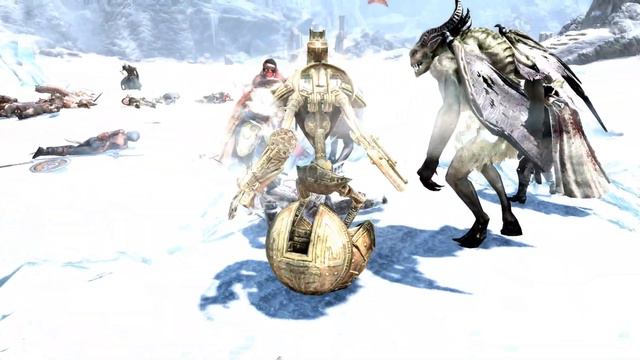 Skyrim SE Battles - Colorful Magic Darkside Bosses vs The Melee Followers 1/2 смотреть онлайн