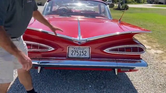 1959 Chevy Impala 2 Door Hardtop! Sells Oct. 1st! Red on Red, 4 Wheel disc brakes, Cruiser Skirts! смотреть онлайн