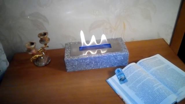 Настольный биокамин в шкатулке из искусственного камня смотреть онлайн