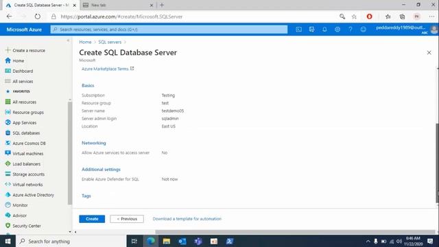 How To Create Azure SQL Server смотреть онлайн