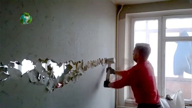Демонтаж стены из сухой штукатурки на дранке смотреть онлайн