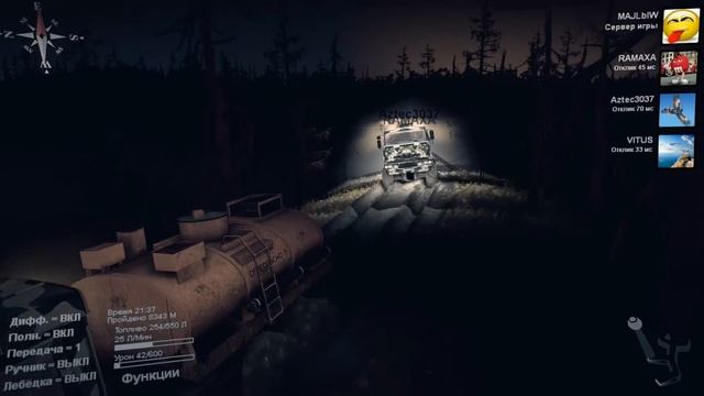 SpinTires - карта "B-1" пройдено #4 смотреть онлайн