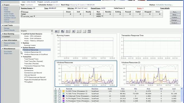 HP Performance Center 9.1 - Load Test Online View смотреть онлайн