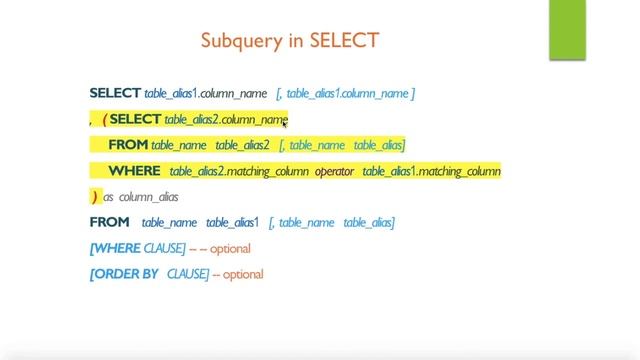 SQL subqueries - Lesson 8 (EXISTS, NOT EXISTS, ALL, ANY) смотреть онлайн