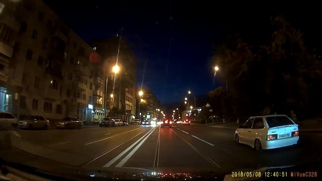 Ночная съемка на видеорегистратор MiVue C328 смотреть онлайн