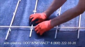 Вязка или соединение стеклопластиковой арматуры