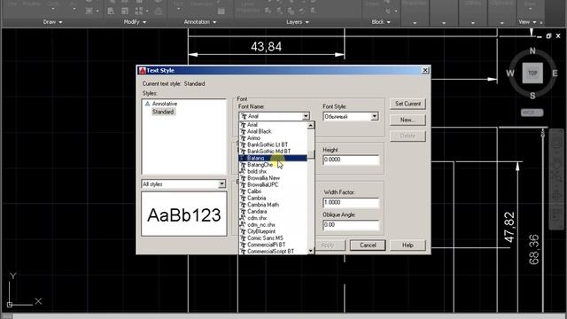 Drawing the font in AutoCAD смотреть онлайн