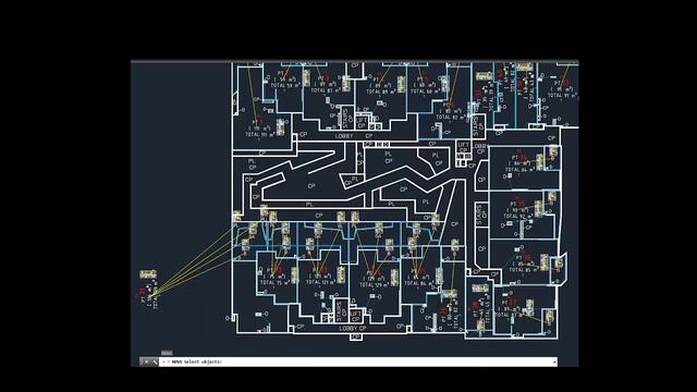 Lines connected automatically to blocks in AutoCAD смотреть онлайн