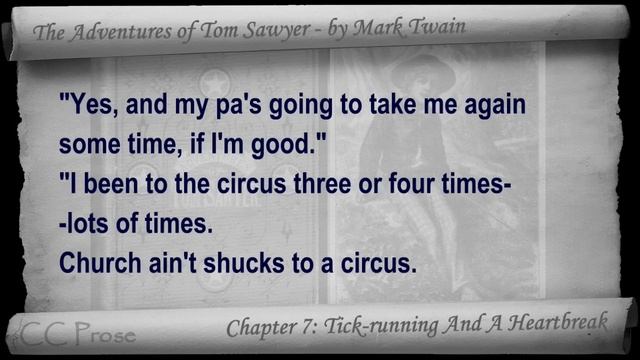 Chapter 07 - The Adventures of Tom Sawyer by Mark Twain - Tick-running And A Heartbreak смотреть онлайн