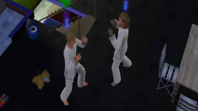 Sims 3: Two brothers Simfu Fight White Belts смотреть онлайн