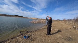 Ловим плотву на Фидер.Мраморное,Крым.