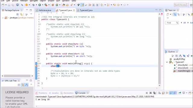 Core Java 04 - Type-Casting in JAVA (Implicit and Explicit Type-Casting) смотреть онлайн