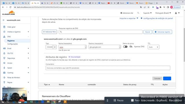 Como conectar domínio a partir do CloudFlare no Blogger - Domínio Registrado no MundoTec Host смотреть онлайн
