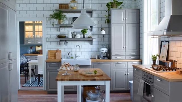 Дизайн Серой Кухни - фото 2018 / Gray Kitchen Design Photo / Graues Küchendesign-Foto смотреть онлайн