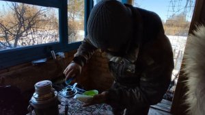 Жизнь на даче в МОРОЗ без печки с женой и сыном