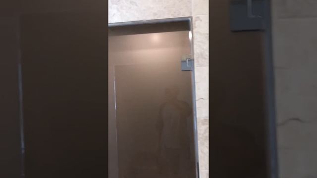 Стеклянные двери, из Бронзового 8 мм закаленного стекла, в зоне бассейна . смотреть онлайн