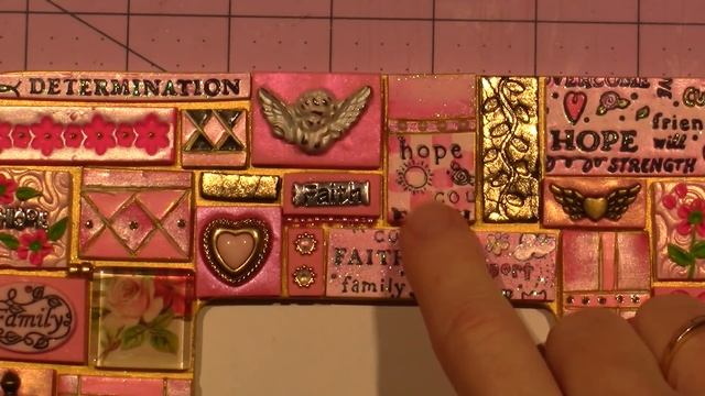 "PINK" Mosaic Frame with polymer clay смотреть онлайн