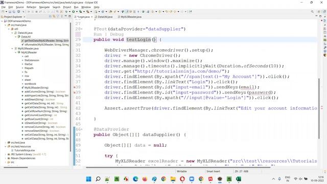 Data Driven Framework Made Easy (Creating and Using) - Selenium Java POI API смотреть онлайн