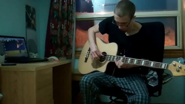 Miles Dean - Spiderwebs (Alain Johannes Inspired Acoustic Bass Riff) смотреть онлайн