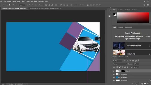 how to design website banner in Photoshop 2023/tutorial photoshop смотреть онлайн