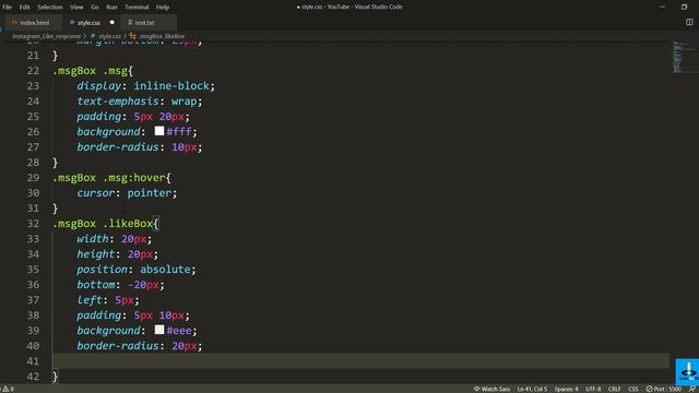 Like Response as Instagram | Fun work with Vanilla JavaScript смотреть онлайн