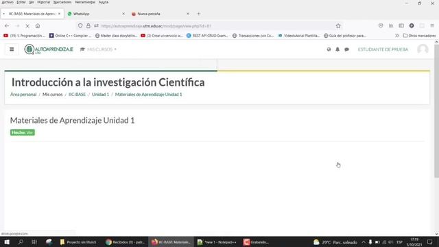 METOLODOGÍA DE AUTOAPRENDIZAJE UTM 2021 смотреть онлайн
