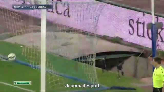 Наполи 3-2 Чезена смотреть онлайн