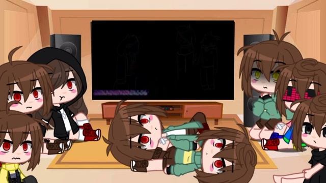 //chara aus react to sans aus memes//gacha club смотреть онлайн