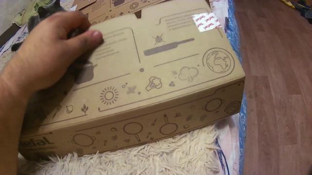 РАСПАКОВКА ТОВАРОВ С ВАЛДБЕРРИЗ. ПРИШЛИ ДВЕ СКОВОРОДКИ ТЕФАЛЬ. смотреть онлайн