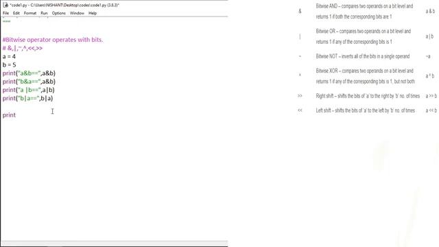 15 Basic Python Lecture 14 All Bitwise operators in python &, ,~,^ All operators in detail смотреть онлайн