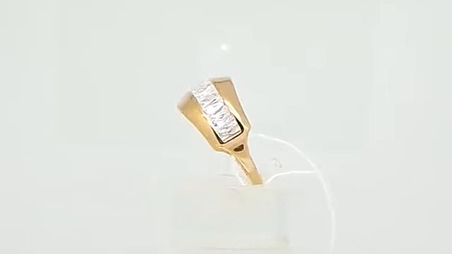 Золотое кольцо с фианитами [288548] смотреть онлайн